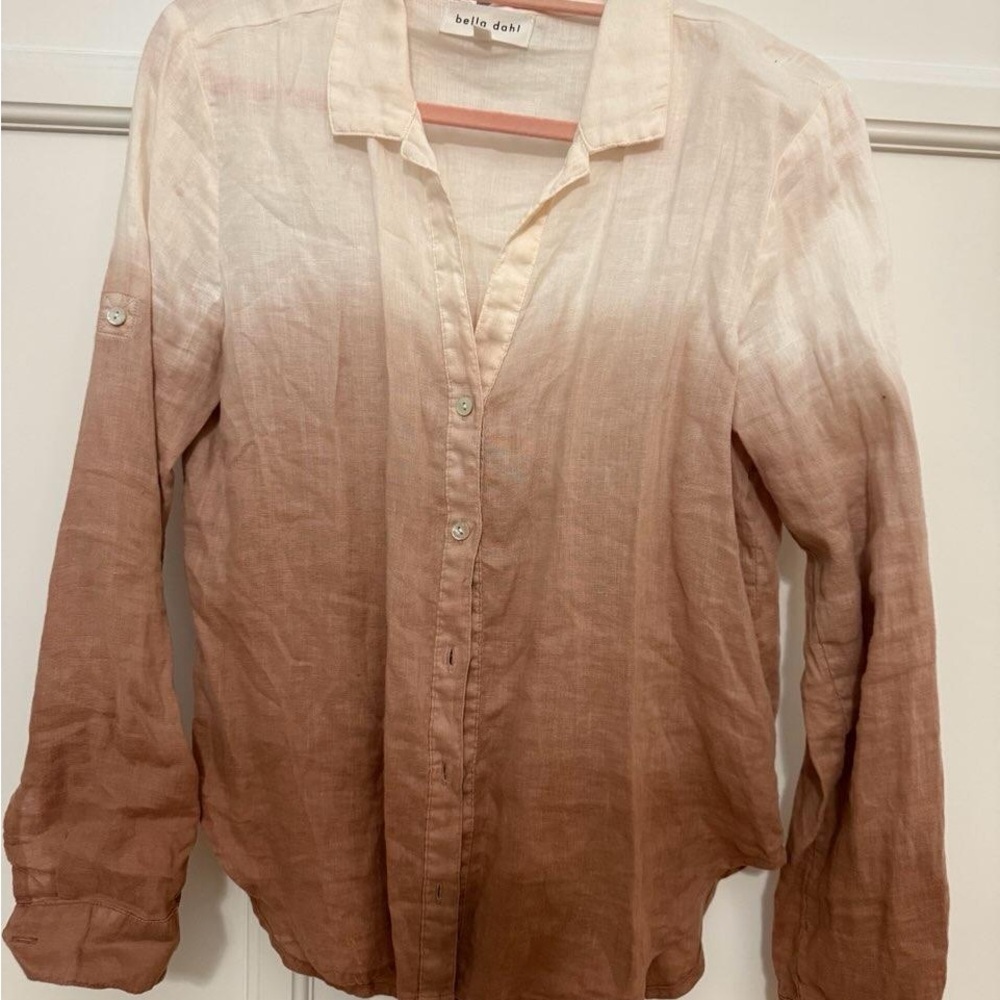 Bella Dahl Ombre Brown Blouse - Picture 4 of 5